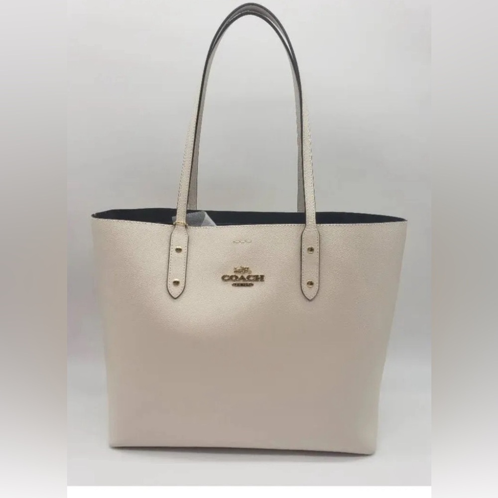 Authentic Coach LTH Town Tote Bag - CHALK Color NWT
